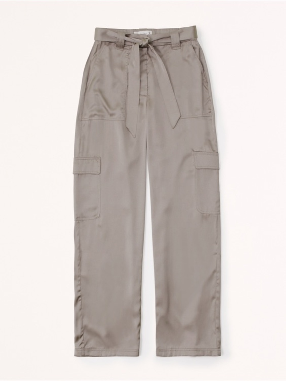 Abercrombie & Fitch Women's Baggy Satin Cargo Pants